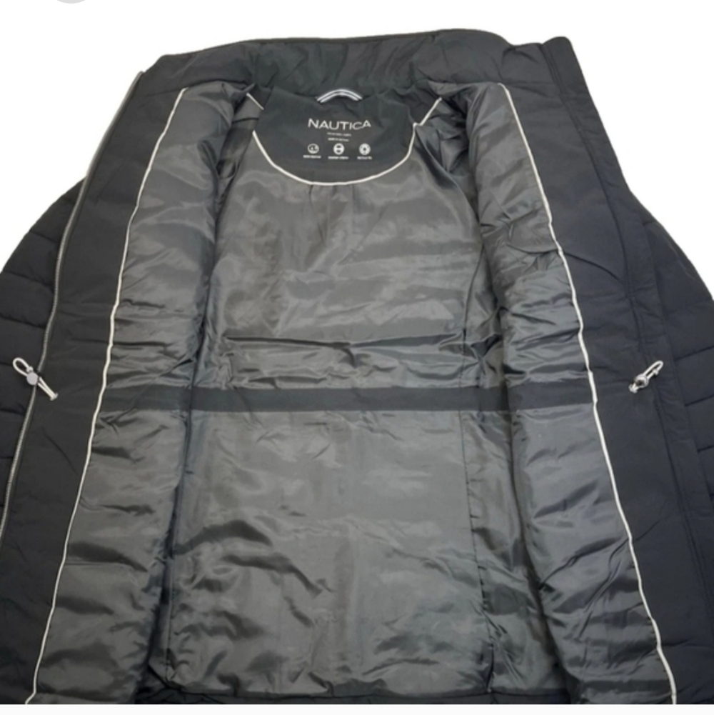 New NAUTICA Womens Puffer Jacket Full Zip Front & Front Zip Pockets - Picture 2 of 5